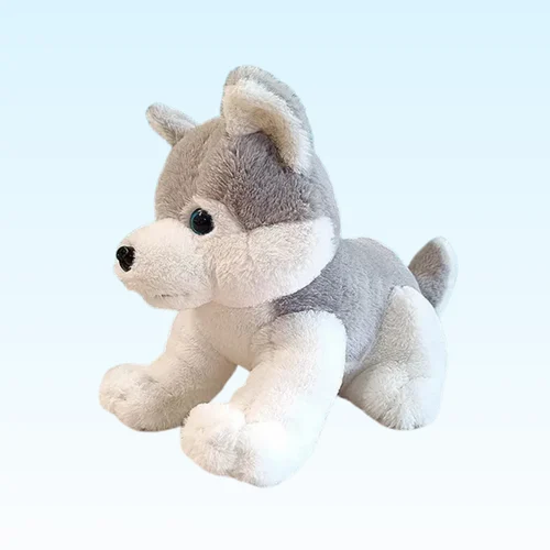 Microfiber Dog Husky Soft Toy
