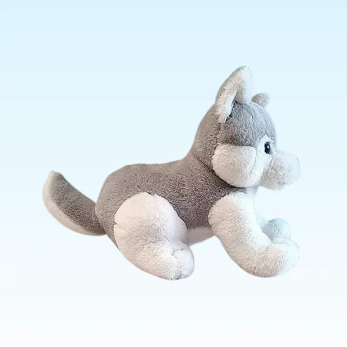 Kids Fur Dog Husky Soft Toy