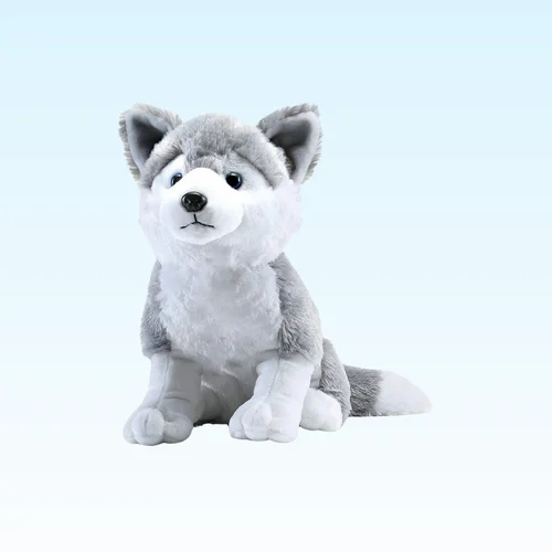Kids Fur Dog Husky Soft Toy