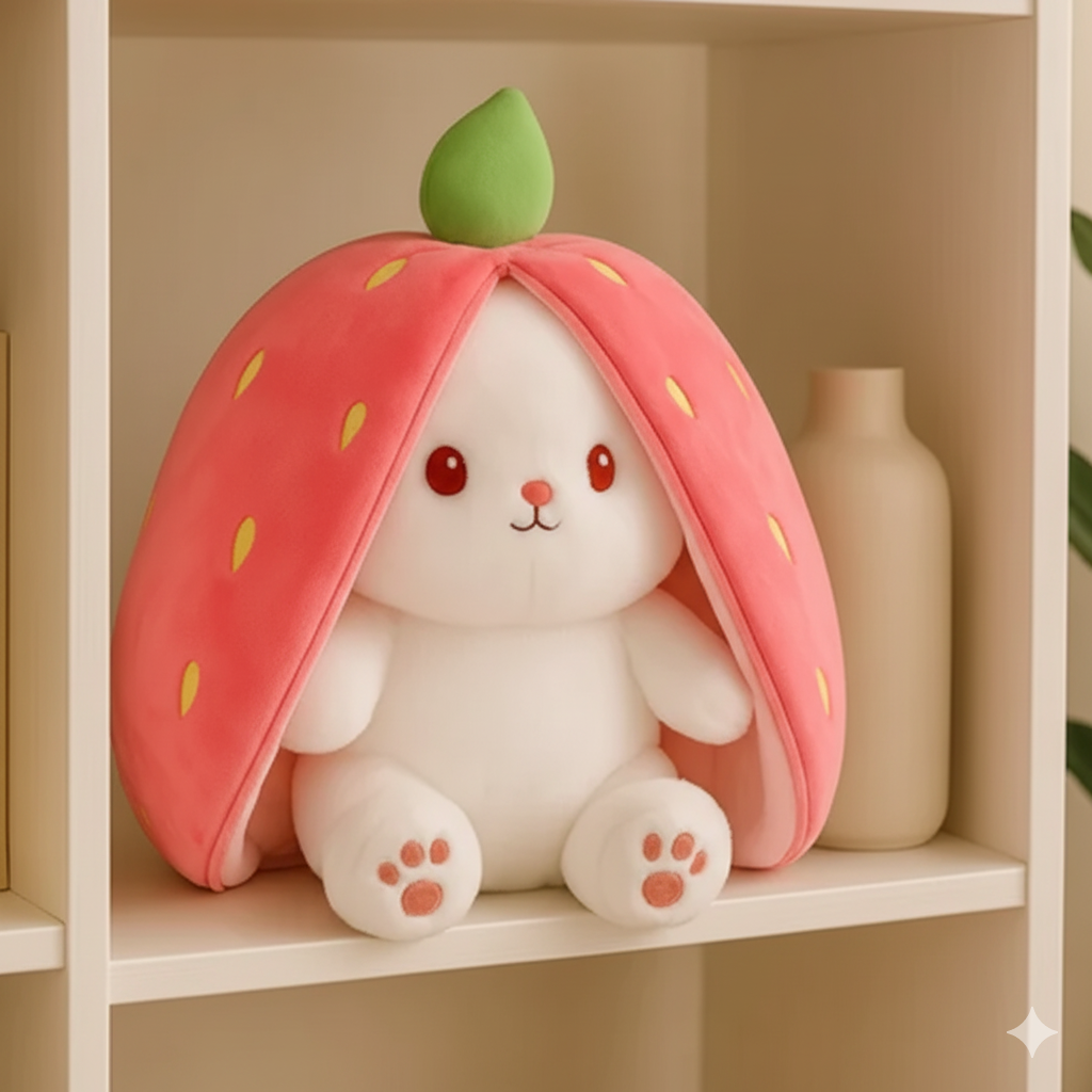 Cute Strawberry Rabbit Bunny Soft Toy